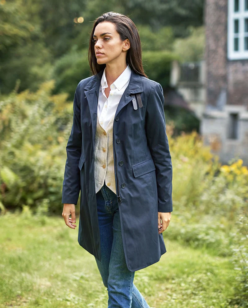 Damen Kurzmantel "Victoria" in navy