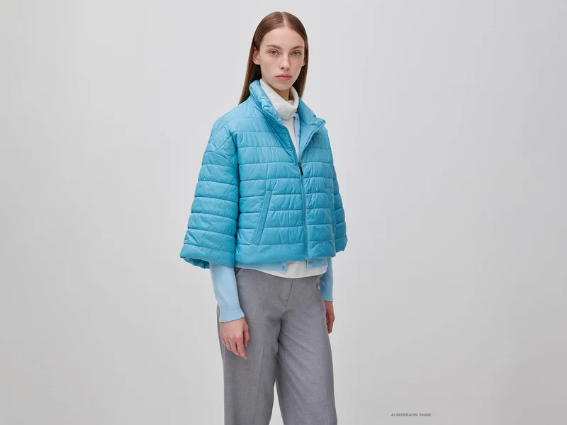 Leichte Daunenjacke mit 3/4-Ärmeln