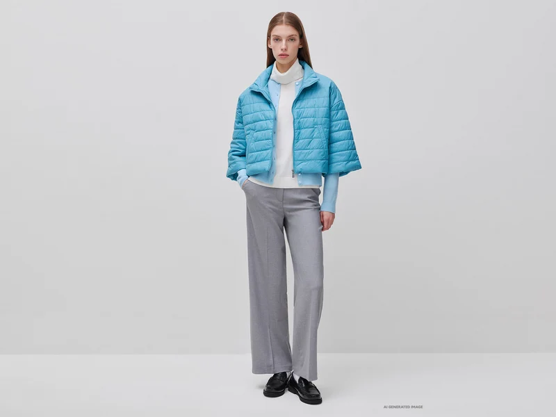Leichte Daunenjacke mit 3/4-Ärmeln