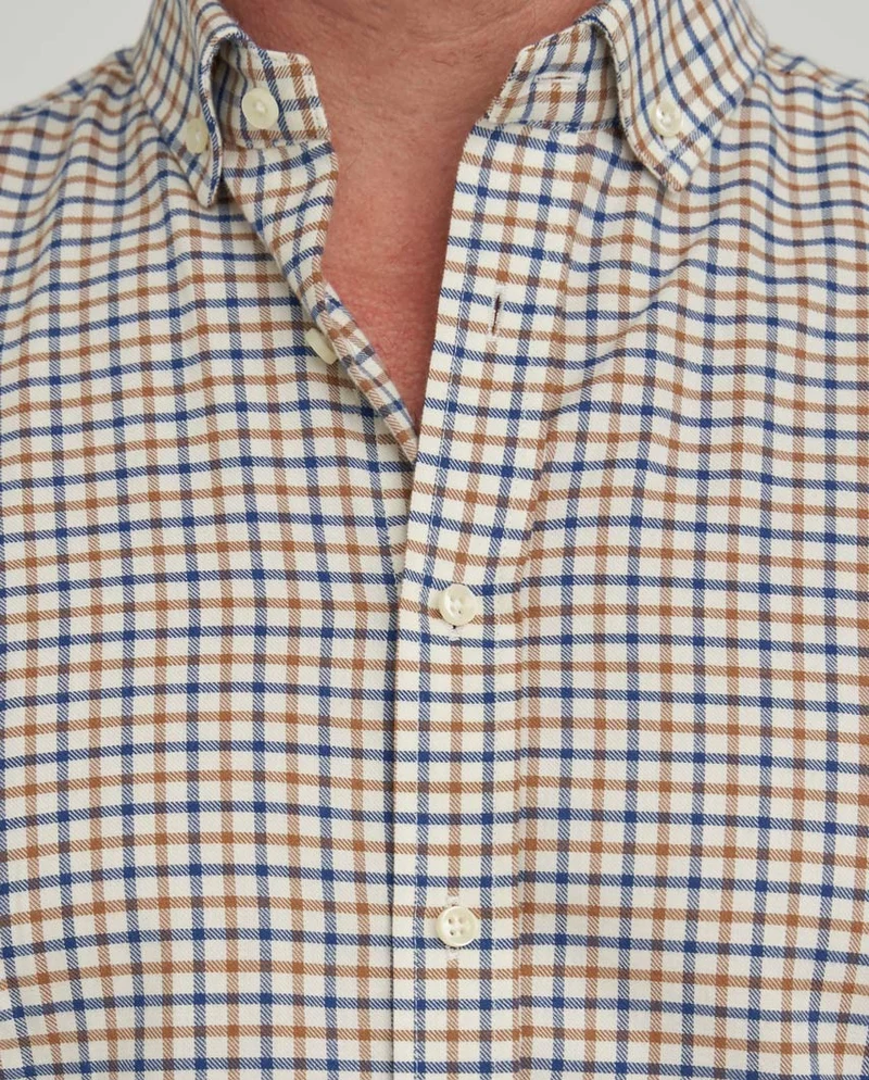 Herrenhemd "Steward" mit Button-Down-Kragen – bb check
