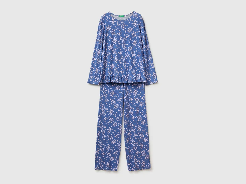 Gemusterter Modal-Pyjama