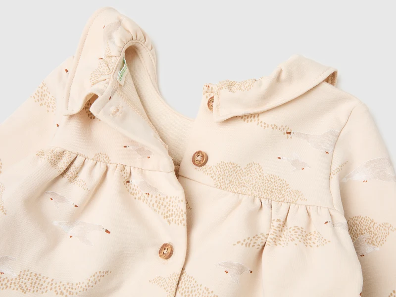 Bedrucktes Sweatshirtkleid
