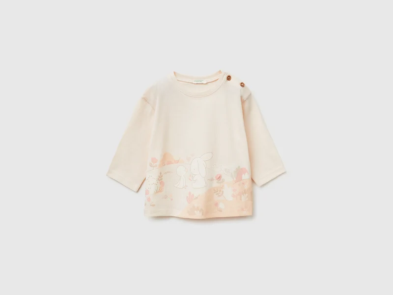T-Shirt mit Stickerei und Druck