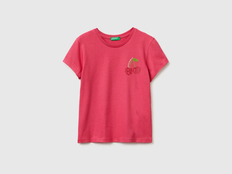 Glitzerdruck-T-Shirt