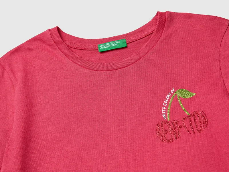 Glitzerdruck-T-Shirt
