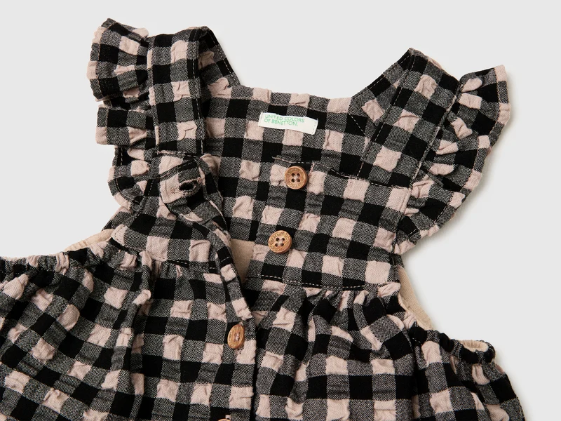 Gingham-Kleid