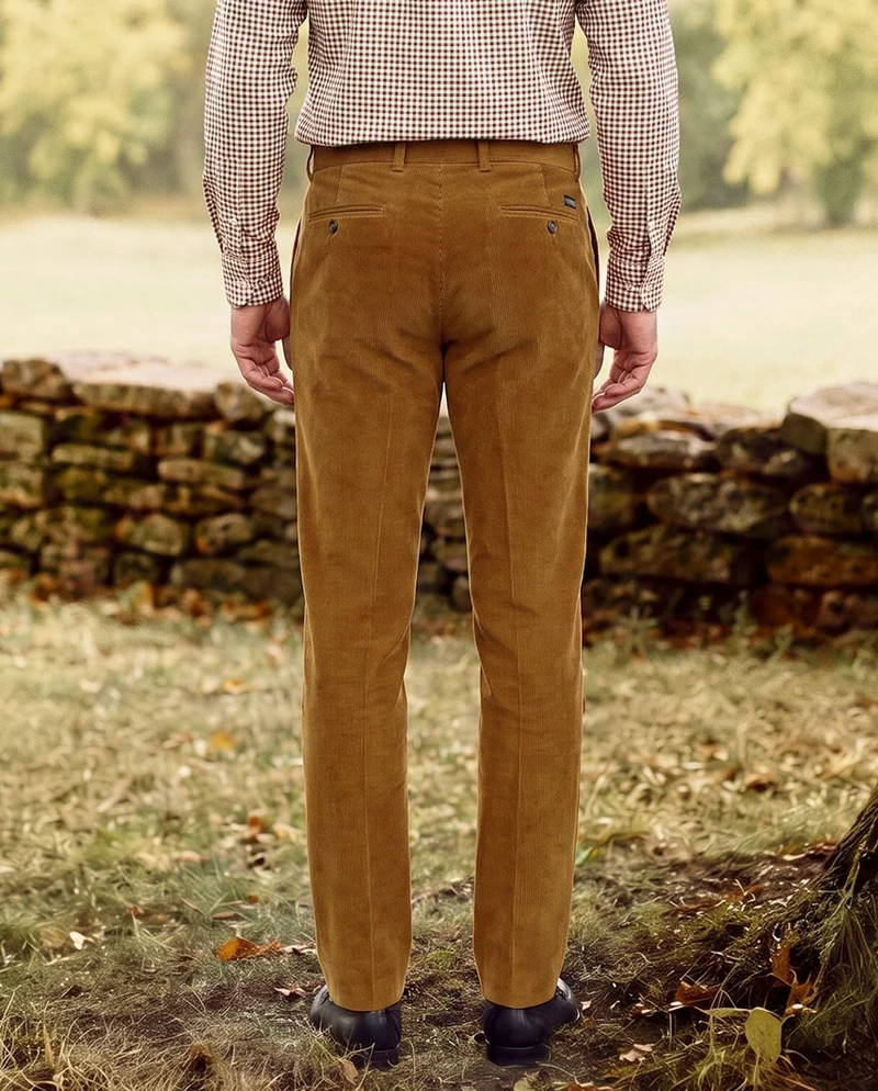 Herren Genua Cordhose "Mr. Bradley" in messing
