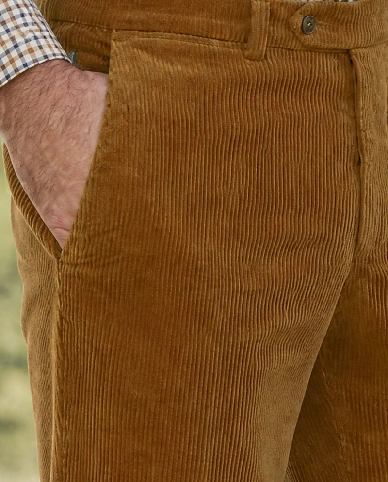 Herren Genua Cordhose "Mr. Bradley" in messing