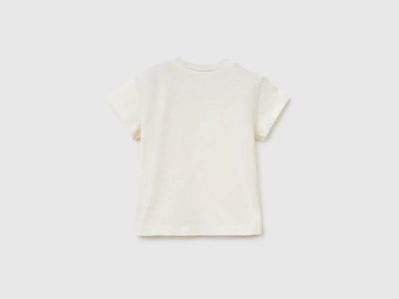 T-Shirt mit Applikation aus Bio-Baumwolle