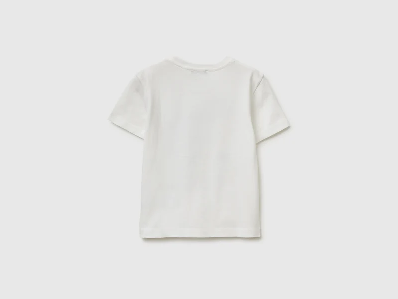 Rundhals-T-Shirt mit Aufdruck