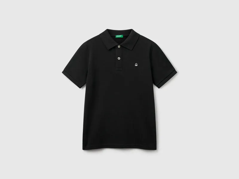 Slim Fit-Polo aus reiner Baumwolle