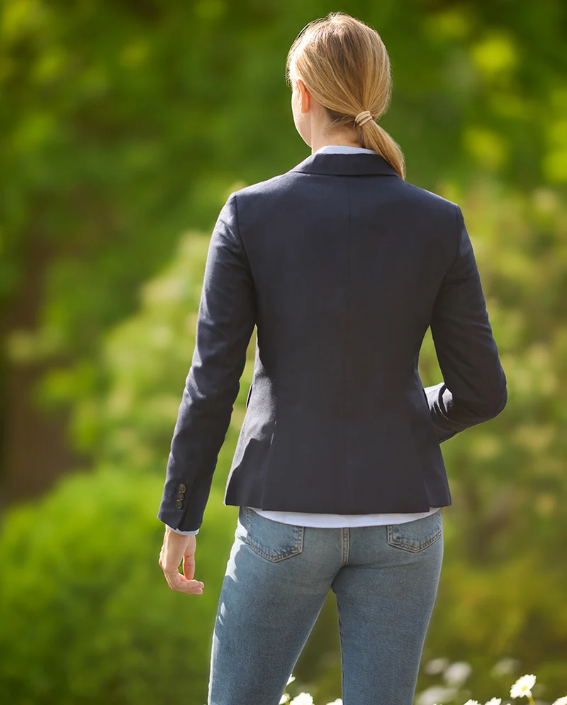Damen Seidenblazer "Ladiesclub" in navy