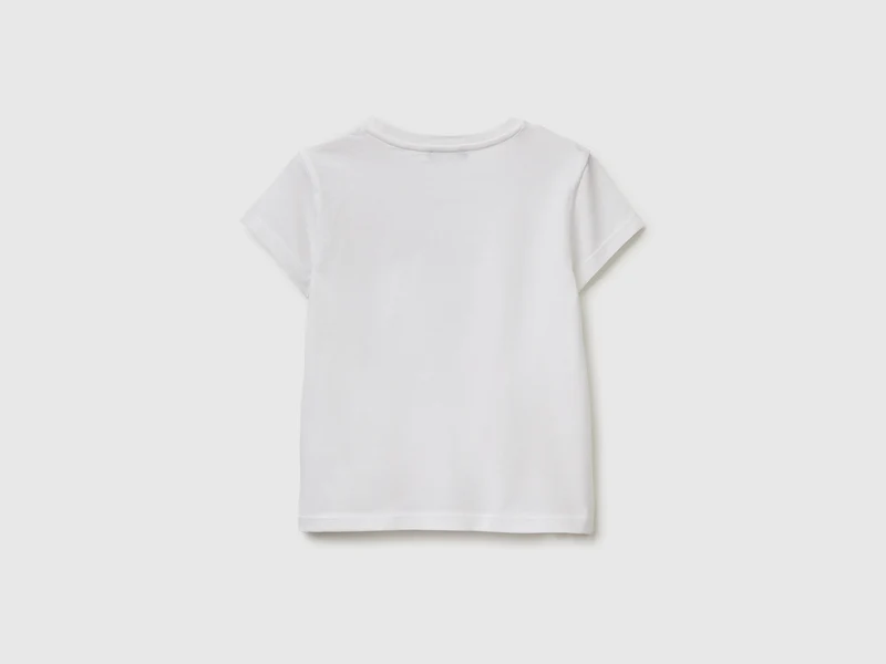 T-Shirt mit Aufdruck und Glitzer