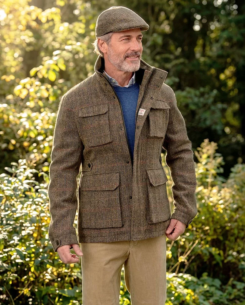 Herren Fieldjacket "Stanford" – King of Tweed aus Harris Tweed