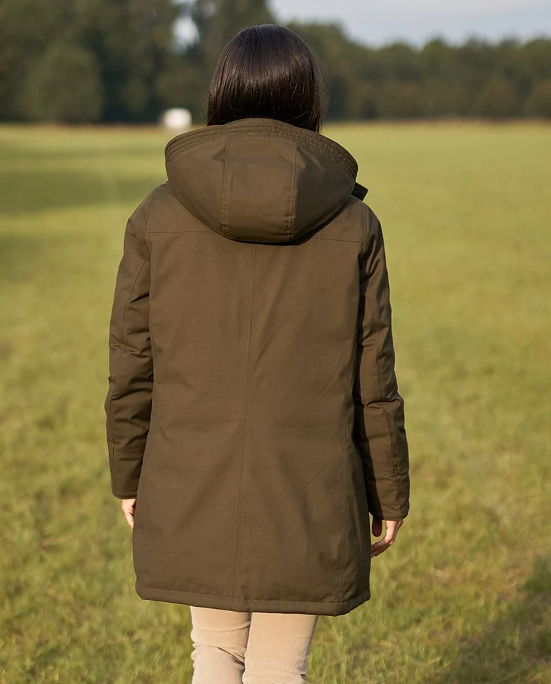 Damen Winterparka „Bonny“ in oliv – wasserdicht & winddicht