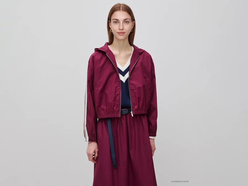 Canvasjacke mit Kapuze