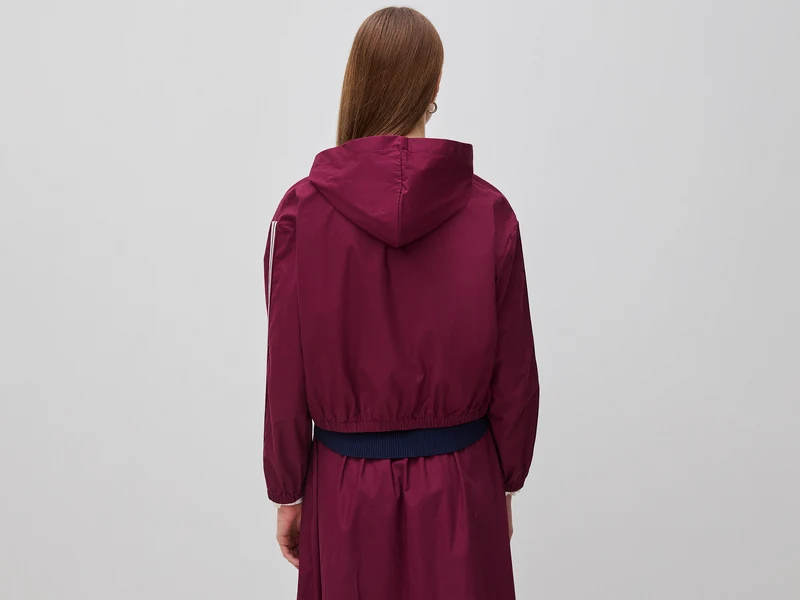 Canvasjacke mit Kapuze