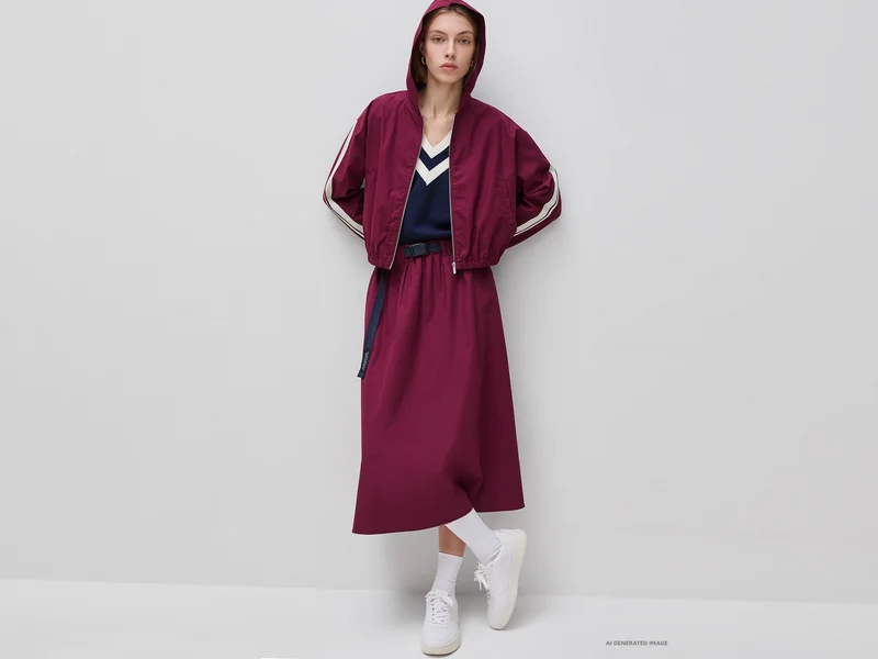 Canvasjacke mit Kapuze