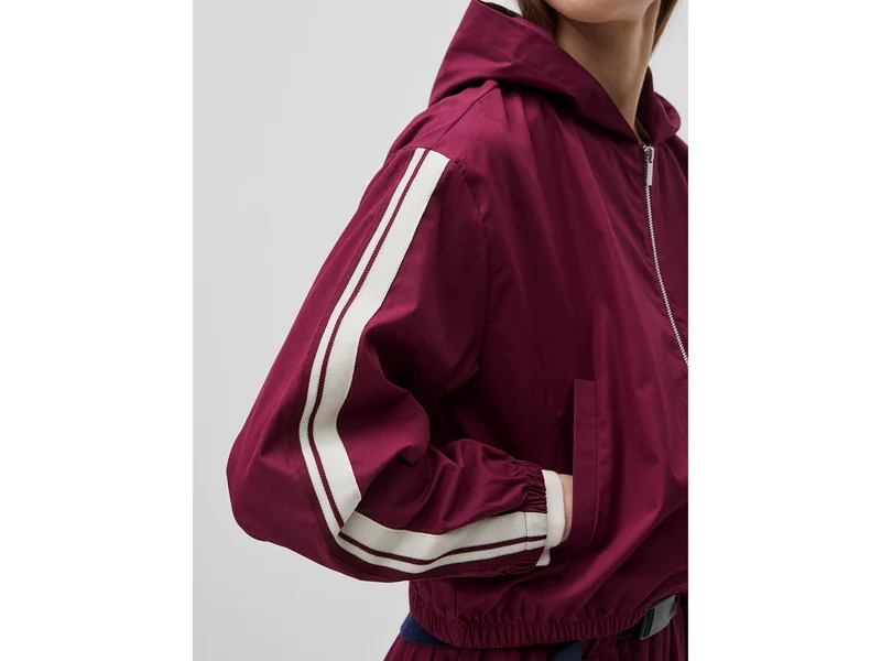 Canvasjacke mit Kapuze