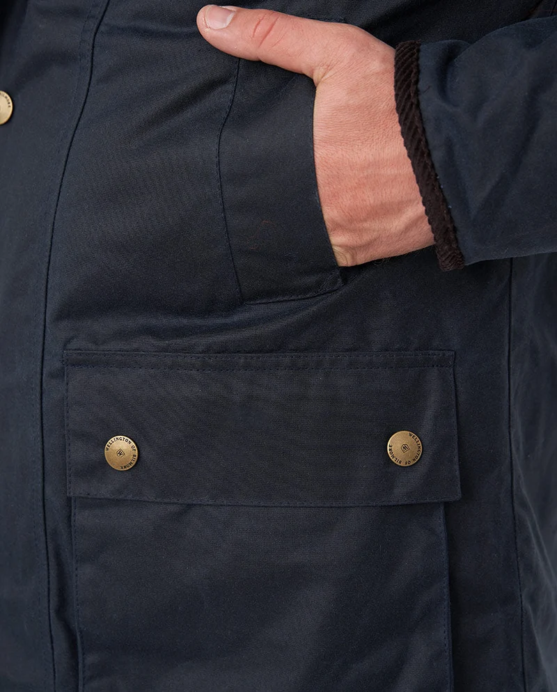 Herren Wachsjacke "Starberg SO" in navy