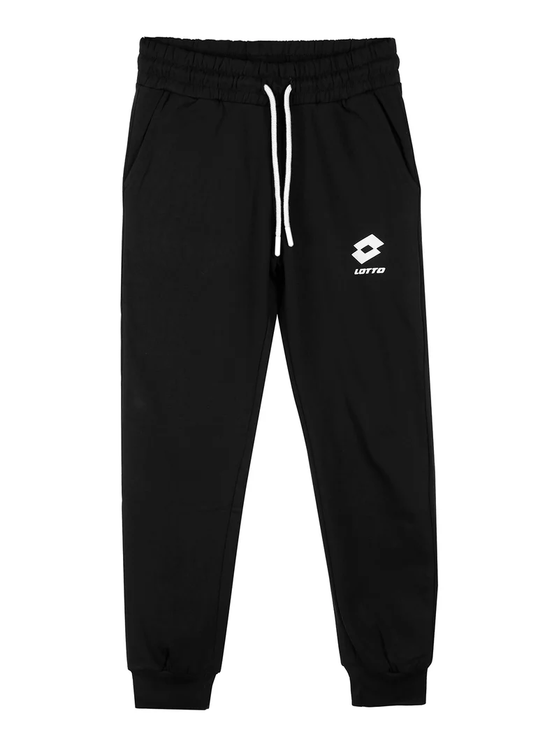 Completo tuta 2 pezzi da ragazzo con cappuccio e zip - nero
