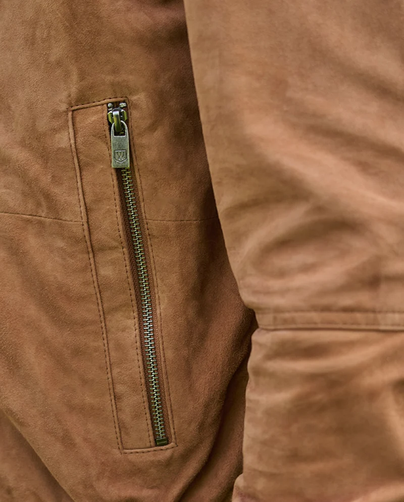 Leder Blouson "Winston III" für Herren in cognac