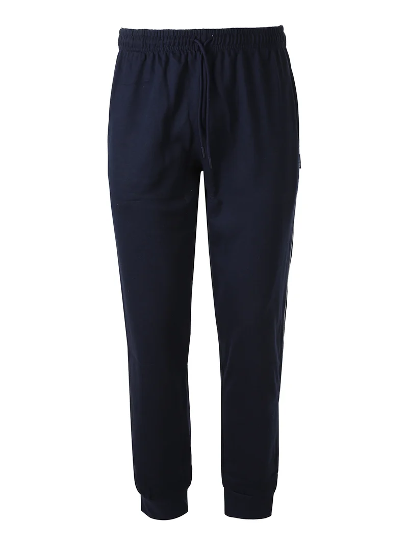 Completo tuta da uomo full zip con cappuccio interno in caldo cotone e berretto a coste incluso - blu scuro