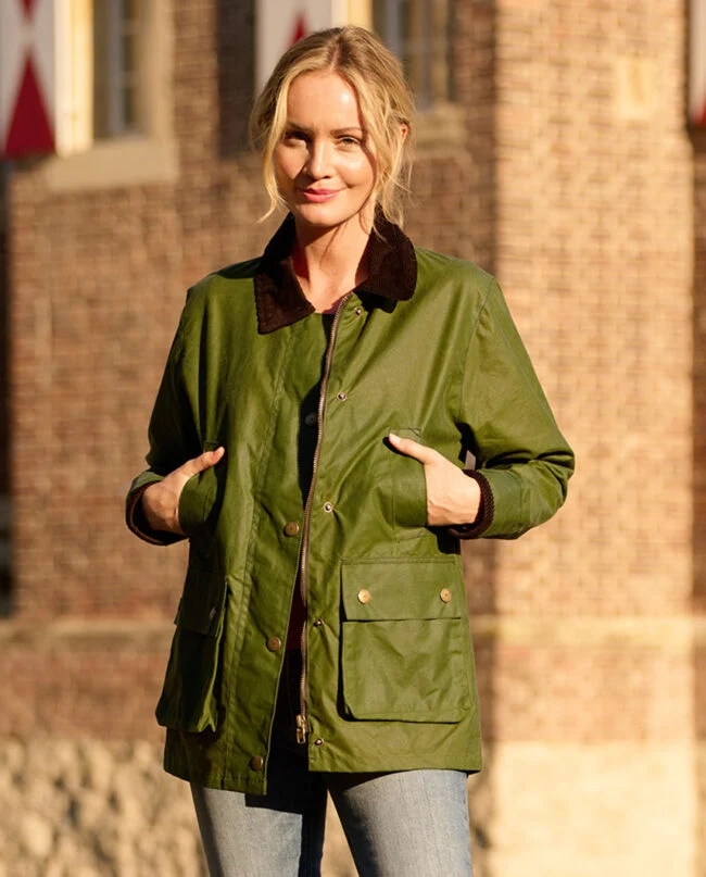 Damen Wachsjacke "Queensberg" in lemongras