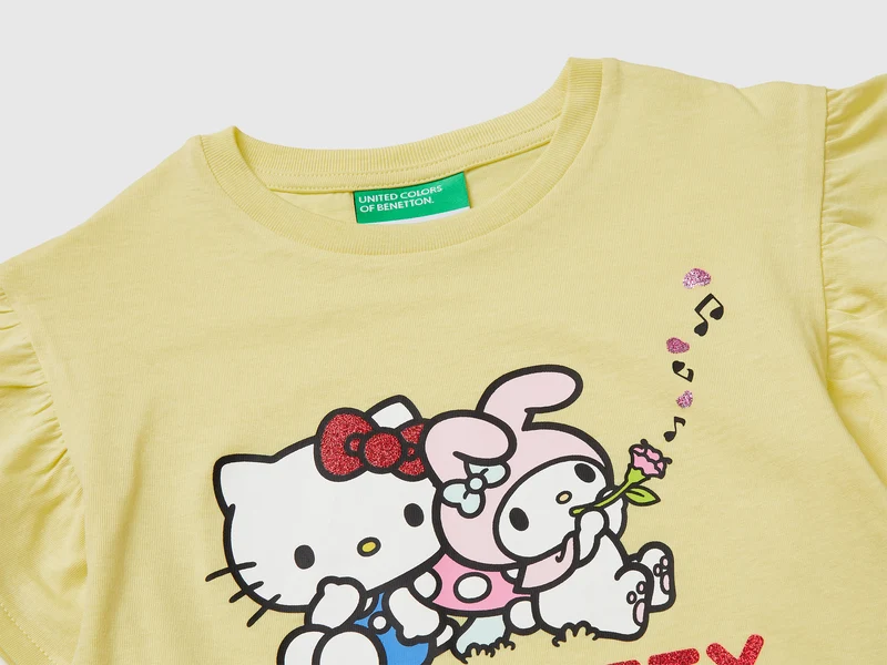 Hello Kitty T-Shirt mit Glitzer