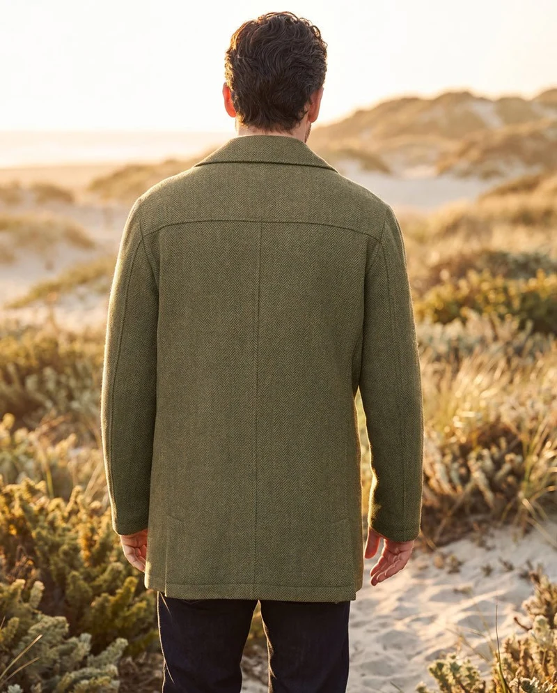 Herren Cabanjacke "Seaberg" in green hill tweed