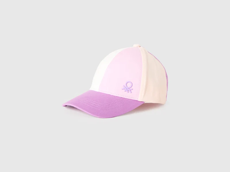 Baseballkappe mit Farbblockmuster