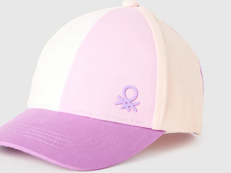 Baseballkappe mit Farbblockmuster
