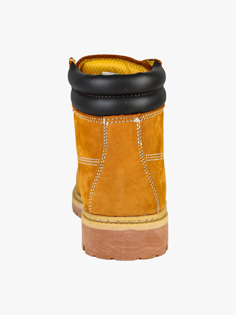Anfibi uomo in pelle nabuk - cammello