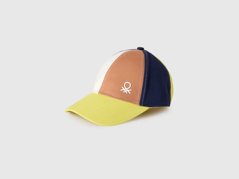Baseballkappe mit Farbblockmuster