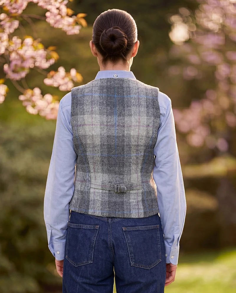 Harris Tweed Weste "Lea" in Queen Check