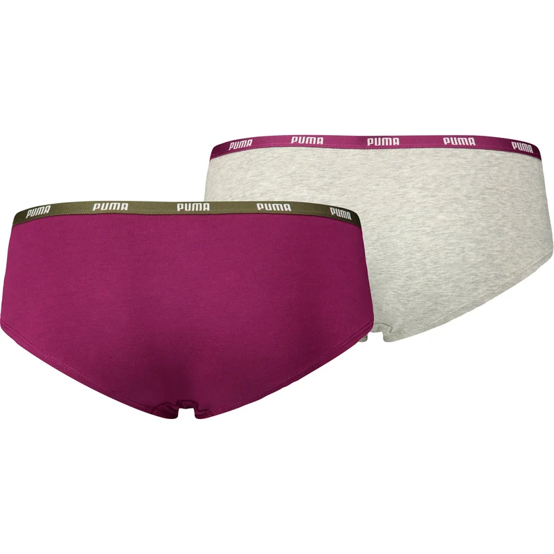 PUMA Damen Slip Iconic Hipster 2er-Pack Komfort