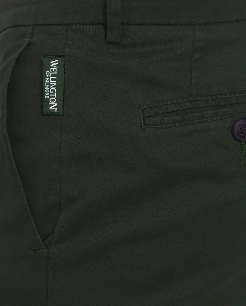 Herren-Winter-Chino "Mr. Jones" in khaki – Premium Pima-Cotton