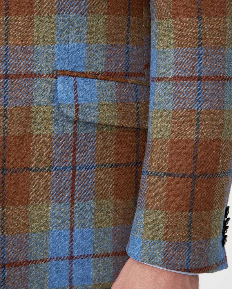 Harris Tweed Sakko "London" in Gold Tartan