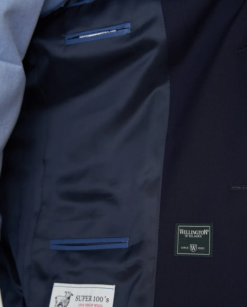 Clubsakko "Mensclub MF Suit" in navy aus Super-100’s-Schurwolle