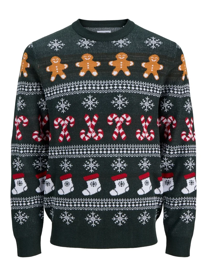 JJXMAS SANTA KNIT CREW NECK