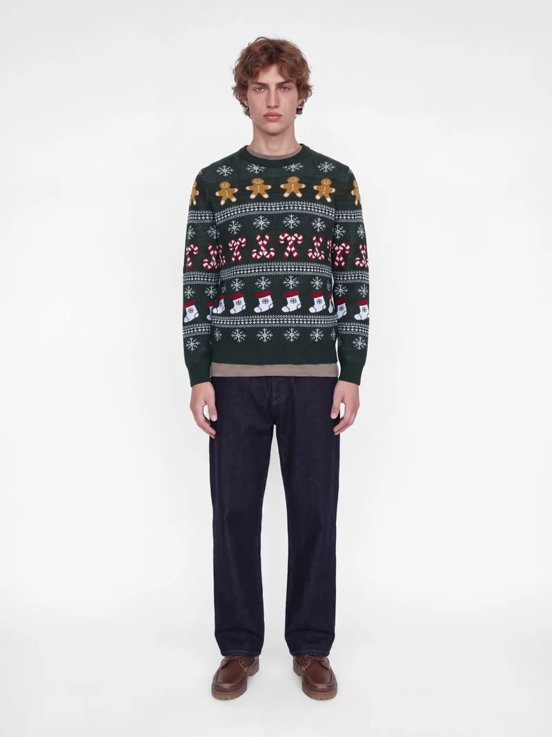 JJXMAS SANTA KNIT CREW NECK