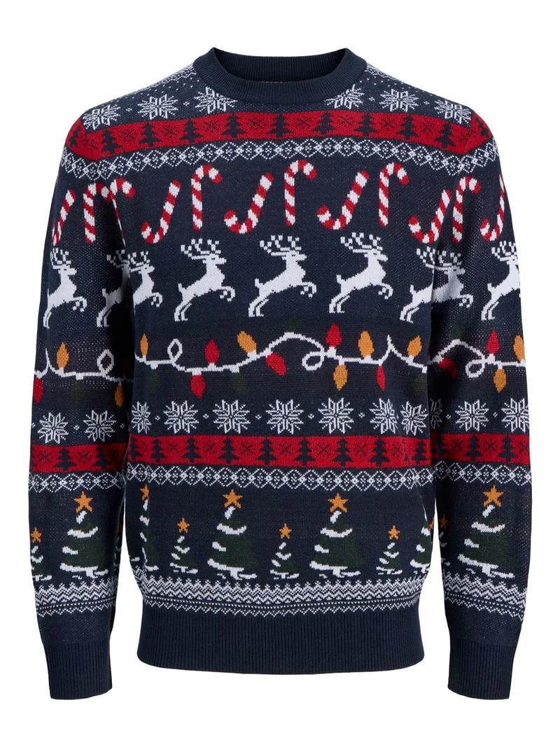 JJXMAS SANTA KNIT CREW NECK