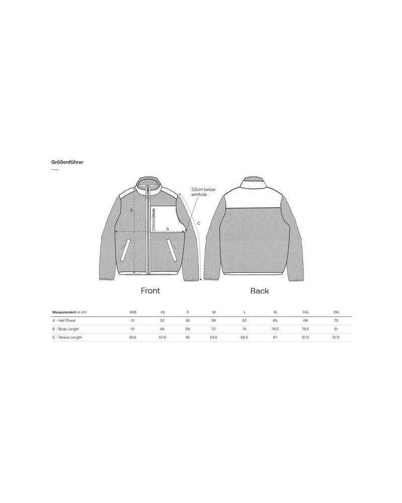 Fokus Football Relaxed Sherpa Jacke (Stick)