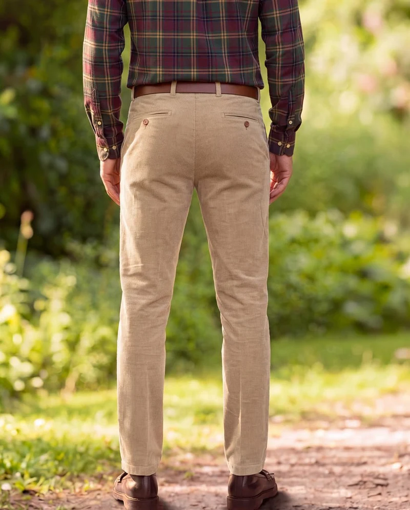 Herren Cordhose "Mr. Bradley" aus Genuacord in beige