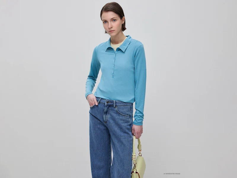 Leichtes Jersey-Poloshirt