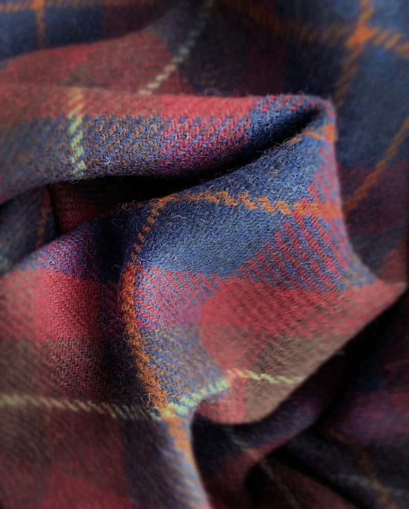 Harris Tweed Sakko "London" in berry check
