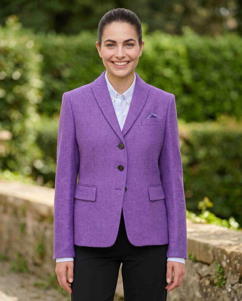 Harris Tweed Blazer "Ladiesclub" in lavendel