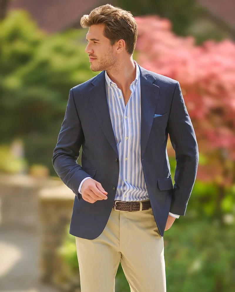 Sommersakko "London" aus Seide in navy