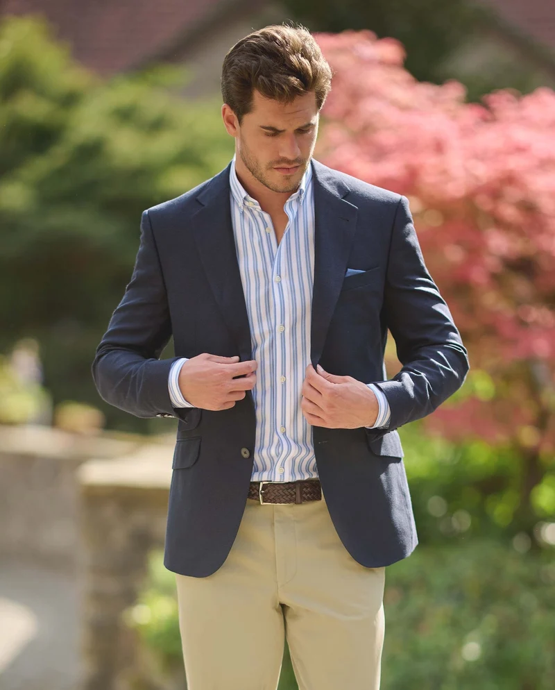 Sommersakko "London" aus Seide in navy