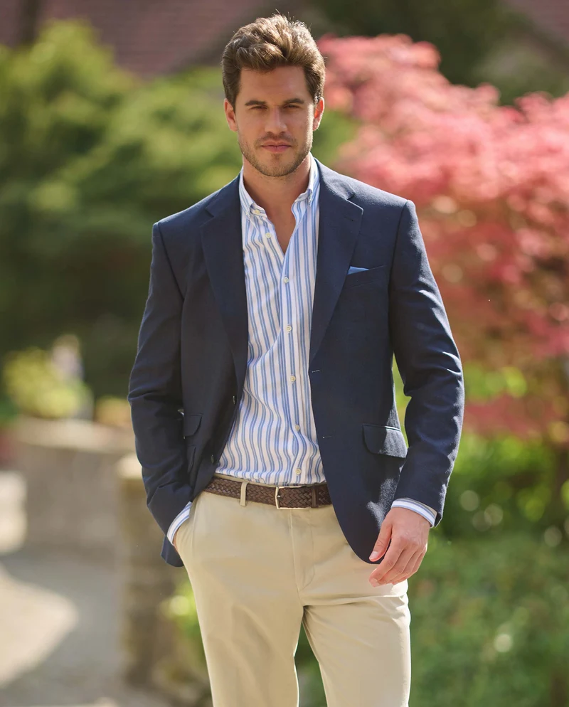 Sommersakko "London" aus Seide in navy